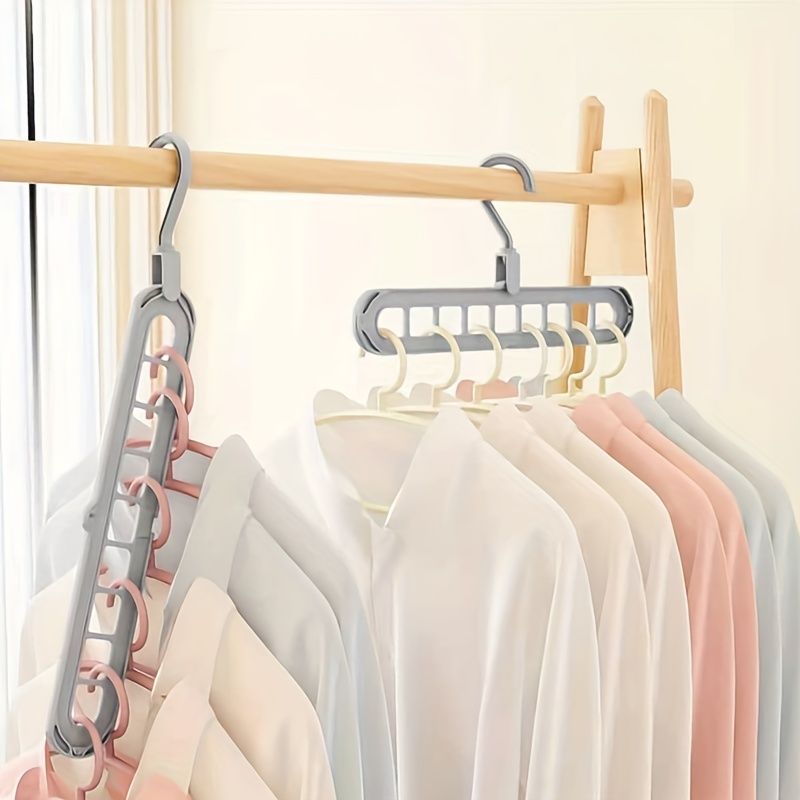 Space Saving Multi-hole Clothes Hanger For Home, Dorm, And Travel