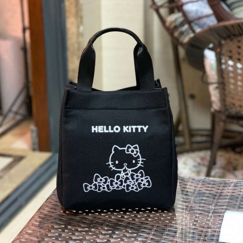 Hello Kitty Lunchbox Sanrio Students Portable Zipper Camping Picnic Ba