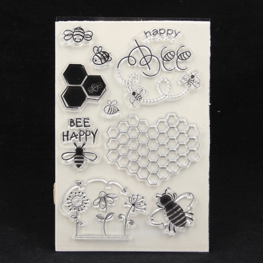Bee Transparent Clear Silicone Stamp Seal Transparent Rubber - Temu