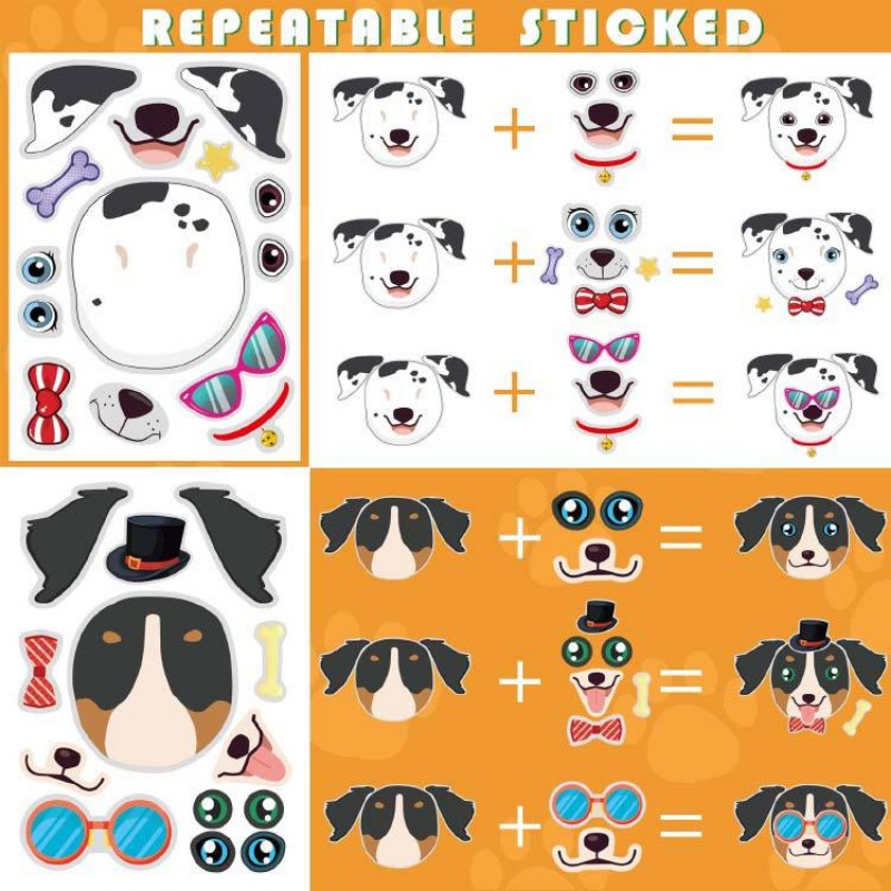 Dog Stickers Diy Craft Stickers Decoration Party Supplies - Temu