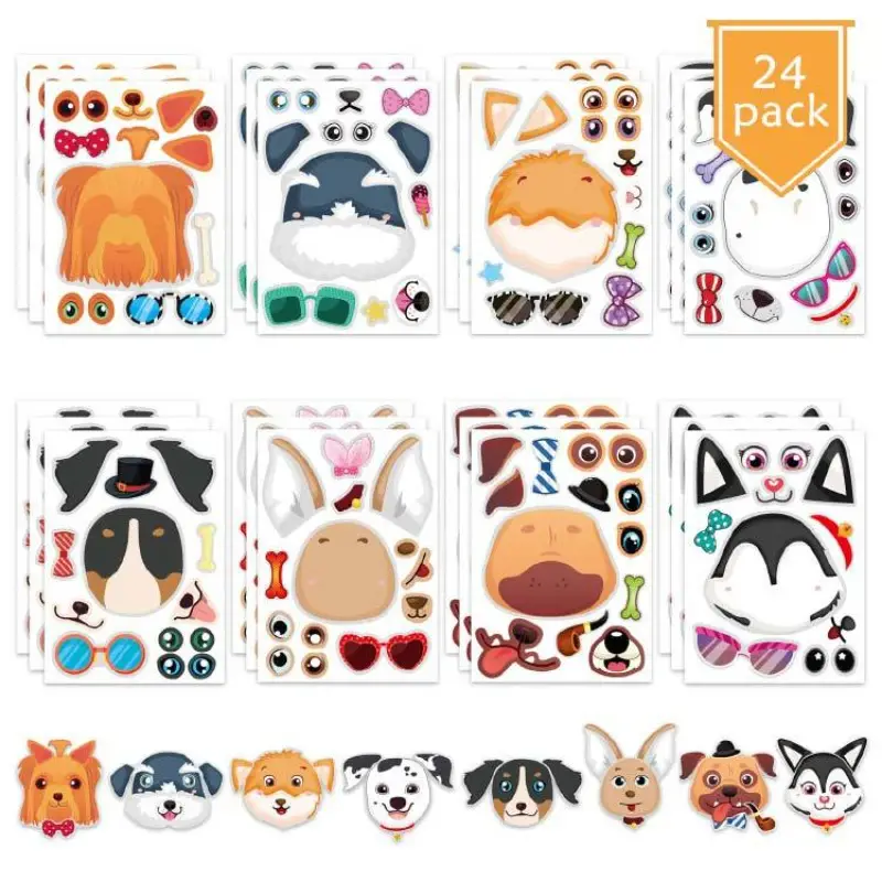 Dog Stickers Diy Craft Stickers Decoration Party Supplies - Temu