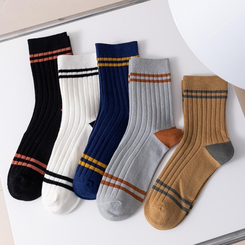 Autumn striped cotton socks en 2023