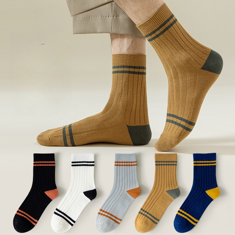 Autumn striped cotton socks en 2023