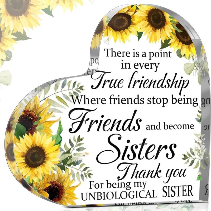 Friends Gifts for Women Friendship Bestie Gifts for Female Best Sunflower  Flower