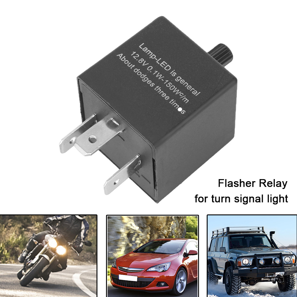 4 Pcs Moto LED Flasher 12V LED Moto Clignotant Indicateur Résistance  Adaptateur pour Moto Auto Bicyclette