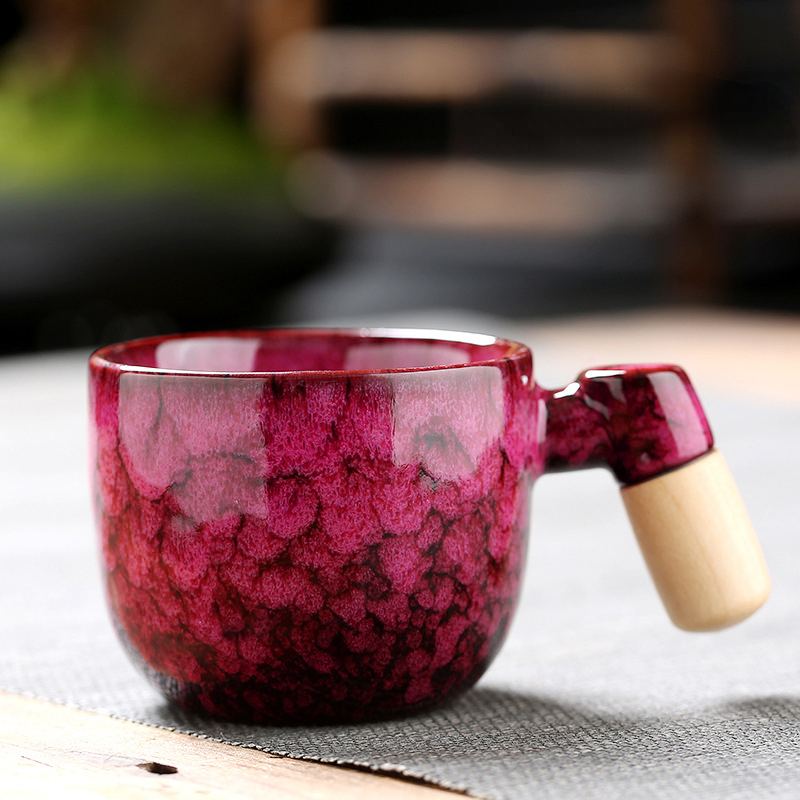 Handsome Cycles Coffee Mug with Removable Wooden Base