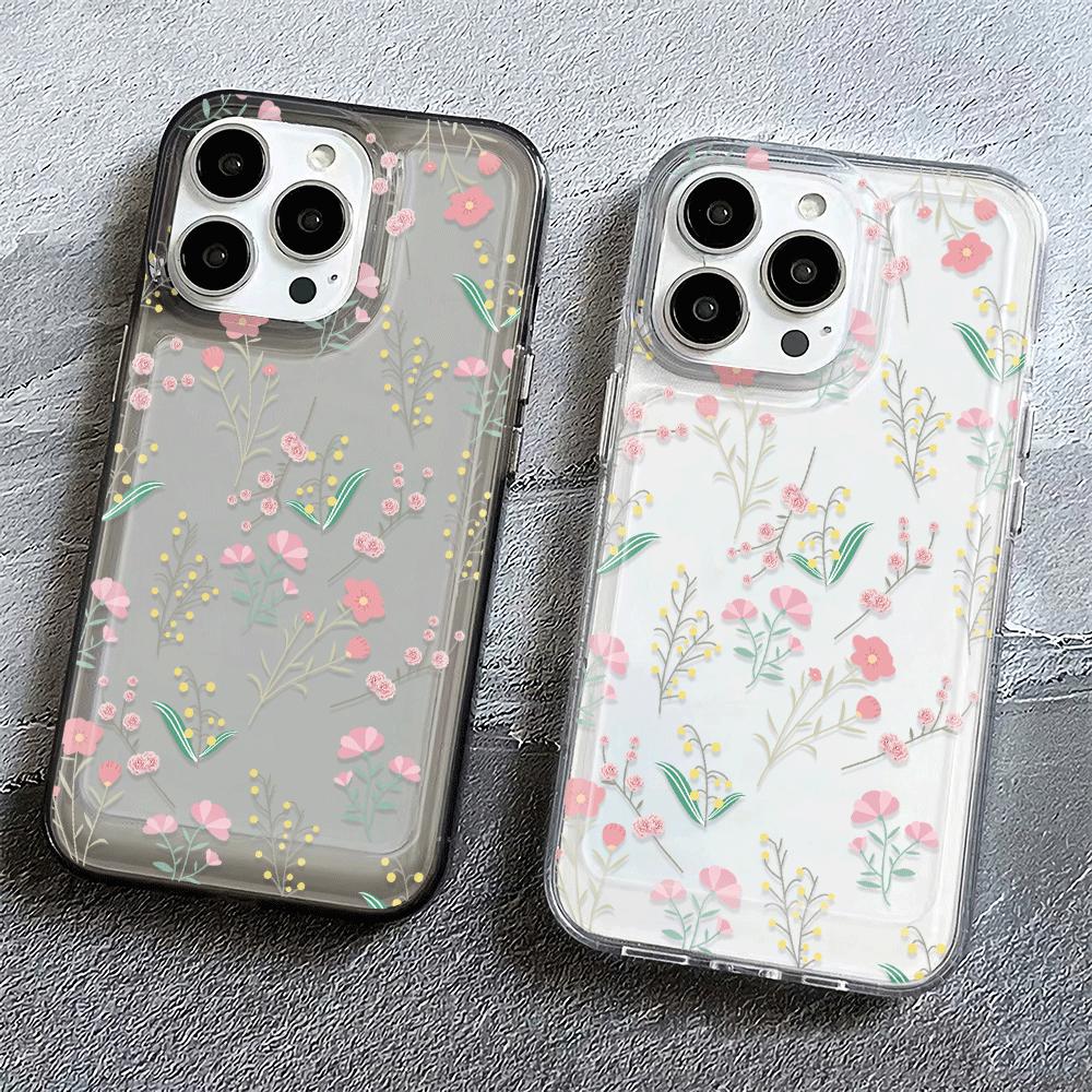 

New Design Pattern Transparent Black Two-tone Phone Case Full Body Protection Shockproof Lower Cover For Iphone14/14promax, Iphone13/13pro/13promax, Iphone12/12pro/12promax, Iphone11/11pro Max