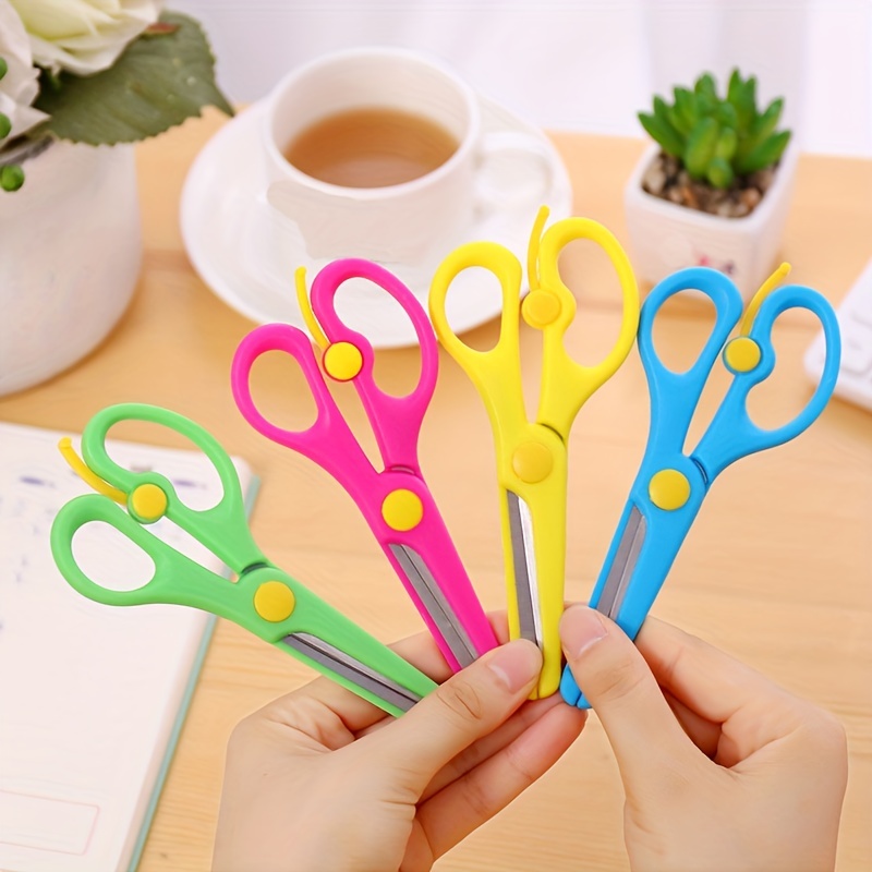 1pc Portable Mini White Scissor - Stainless Steel Blade Cutter for Paper,  Handwork, Stationery, Office & School - Perfect Gift!