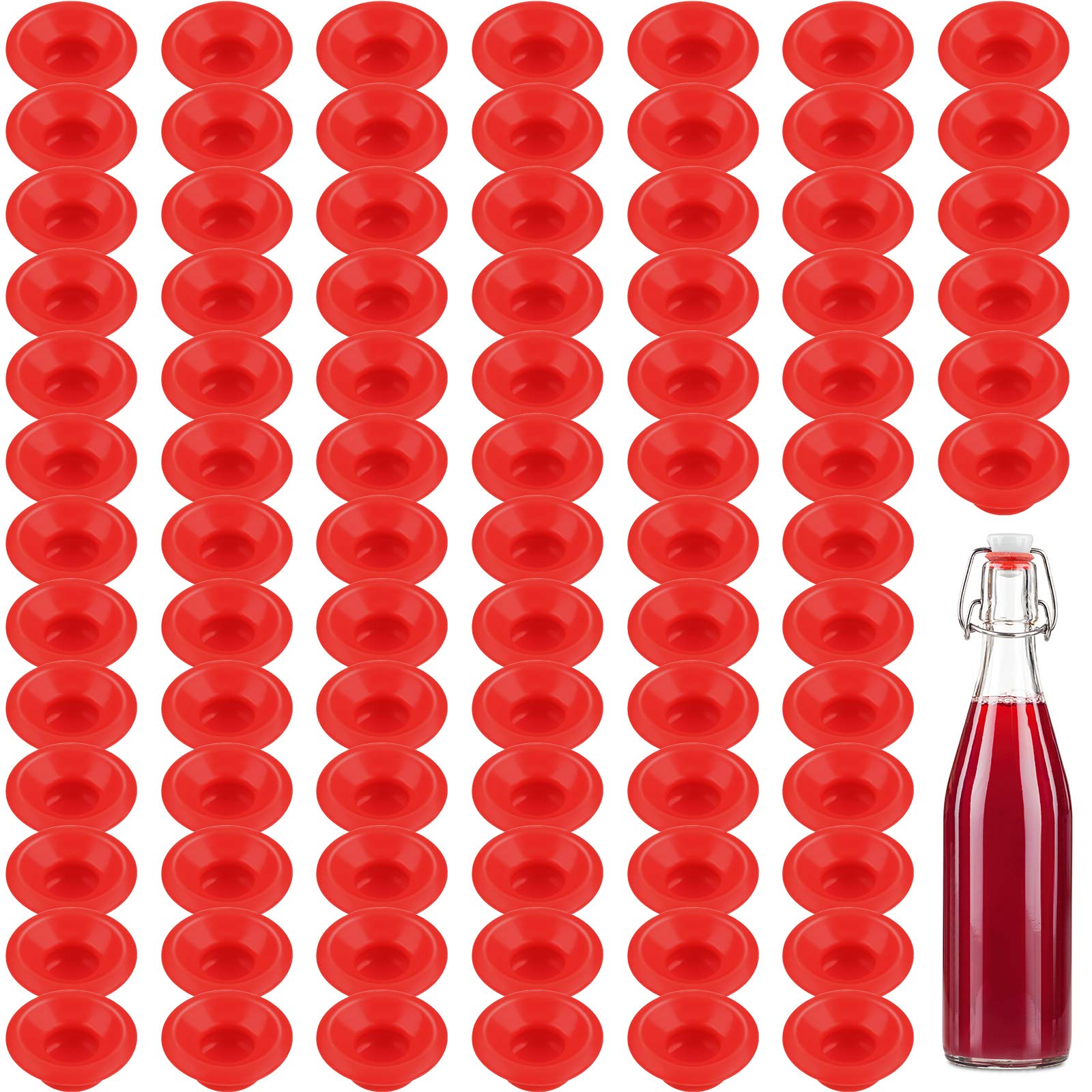 10 Stück Ersatzdichtung Silikon Dichtungsringe für Trinkflasche  Flaschendeckel