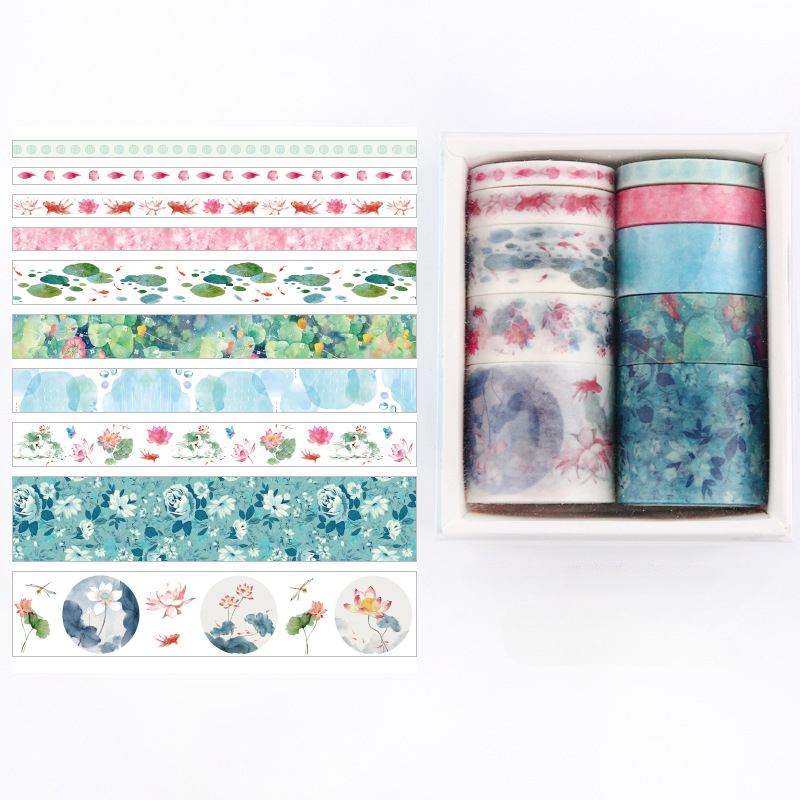 Fresh Green Forest Washi Tape Set - Limited Edition