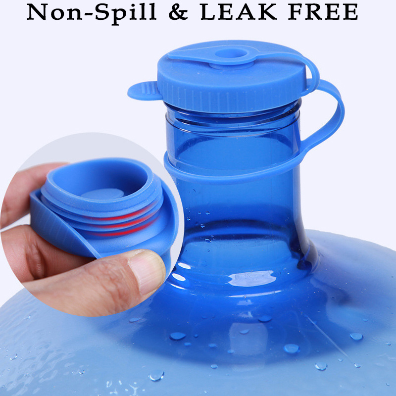 Reusable No Leak No Leak 5 Gallon Silicone Water Bottle Cap Top