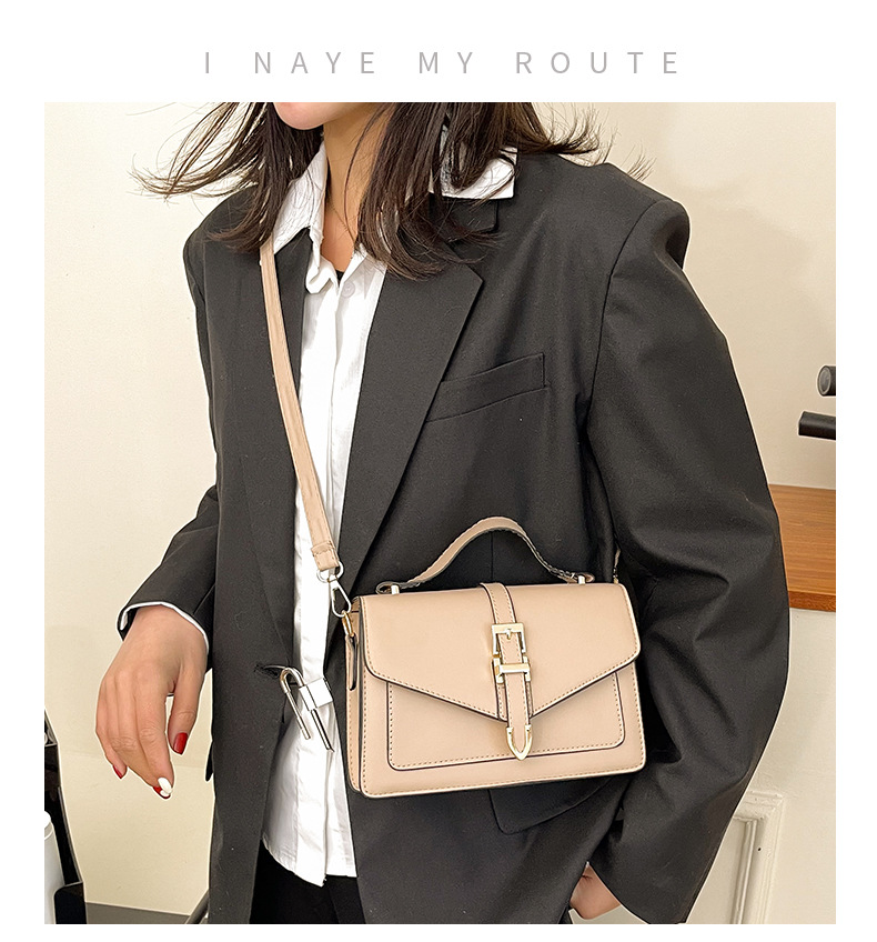 Trendy Envelop Flap Crossbody Bag, Pu Leather Solid Color Square Shoulder  Bag, Perfect Sling Bag For Daily Use - Temu