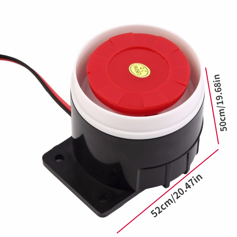 Security Siren, DC 12v Plug-in Indoor/Outdoor Security Siren Up to 120dB  for Home or Industry Security Alarm System