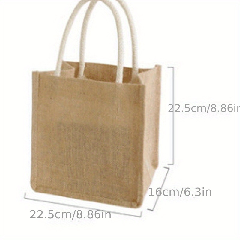 Medium Sized Jute Tote Bag For Shopping