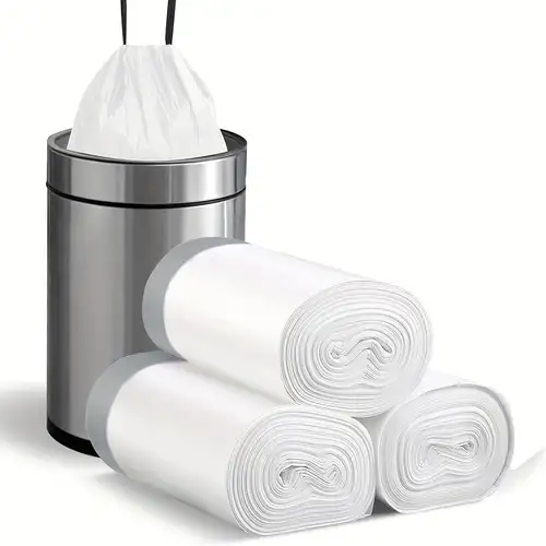 15 Thickening Drawstring Trash Bags 4 Gallon, Plastic Garbage Can Trash Can  Liners 15 Liter For Bathroom Restroom Bedroom Office Toilet - Temu