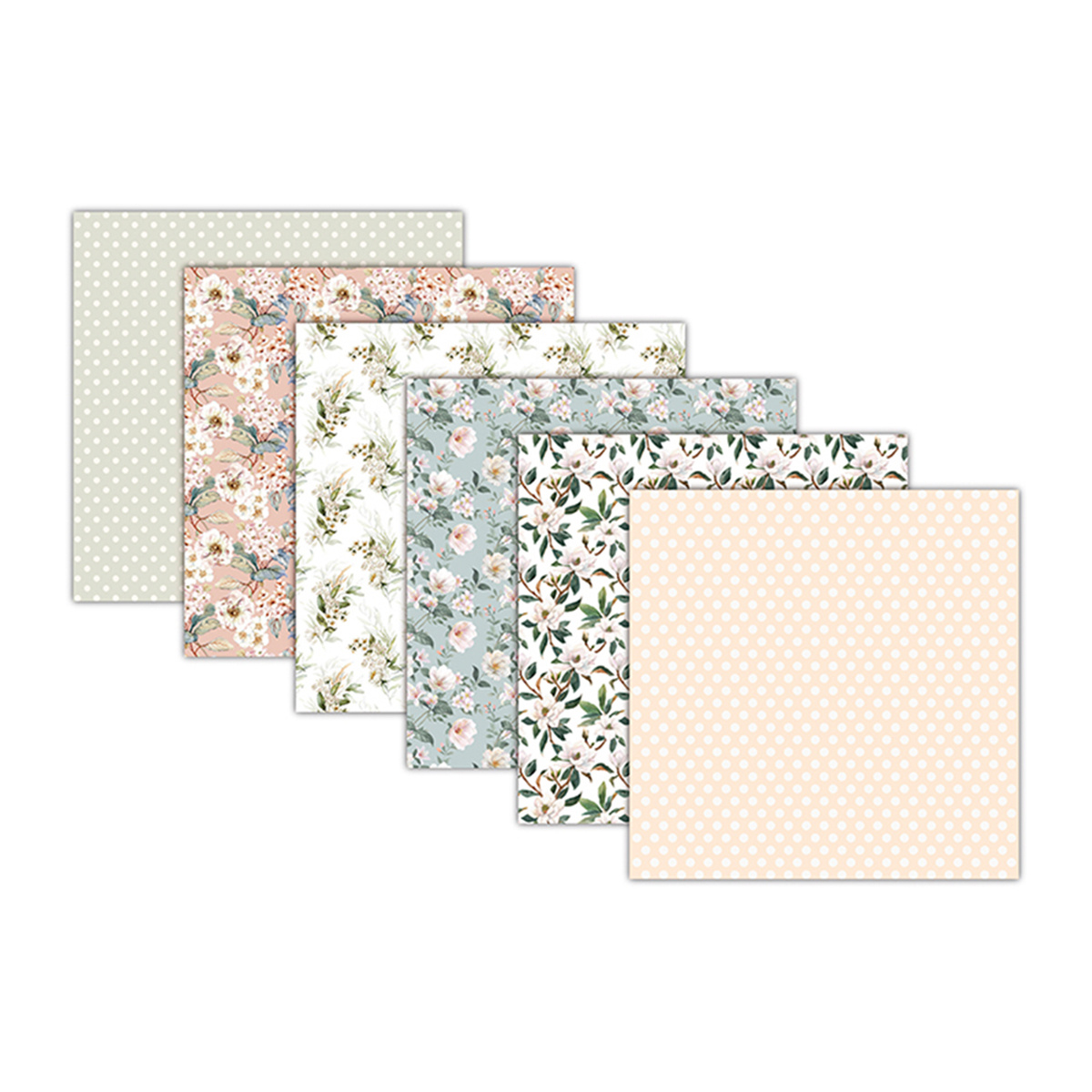 12Pcs 6 Vintage Rose Lace Pattern Paper Pad Scrapbooking DIY Junk