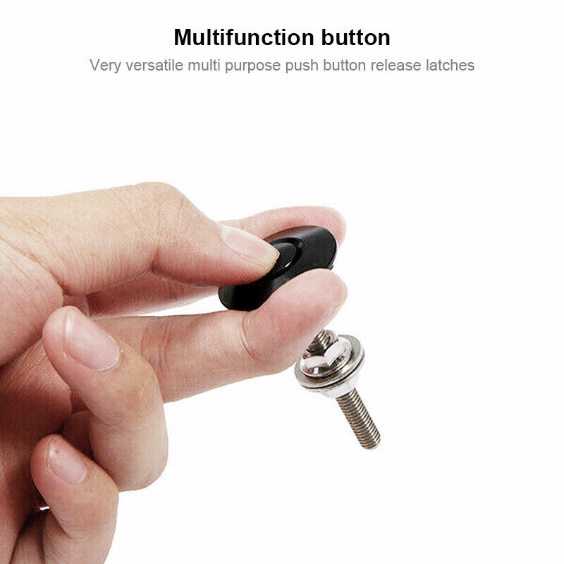 Universal Jdm Style Push Button Billet Hood Pins Lock Clip - Temu