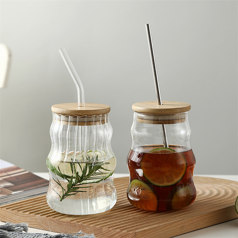 Clear Glass Cloud Shaped Cup With Bamboo Wooden Lid And - Temu