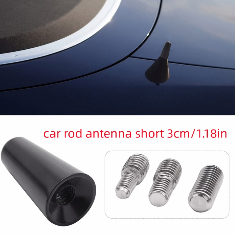 12cm Universal-Auto antenne kleine kurze Antenne Mini-Autoradio-Zubehör  FM/AM-Eingänge M5 M6 schwarze Auto antenne für VW Toyota - AliExpress