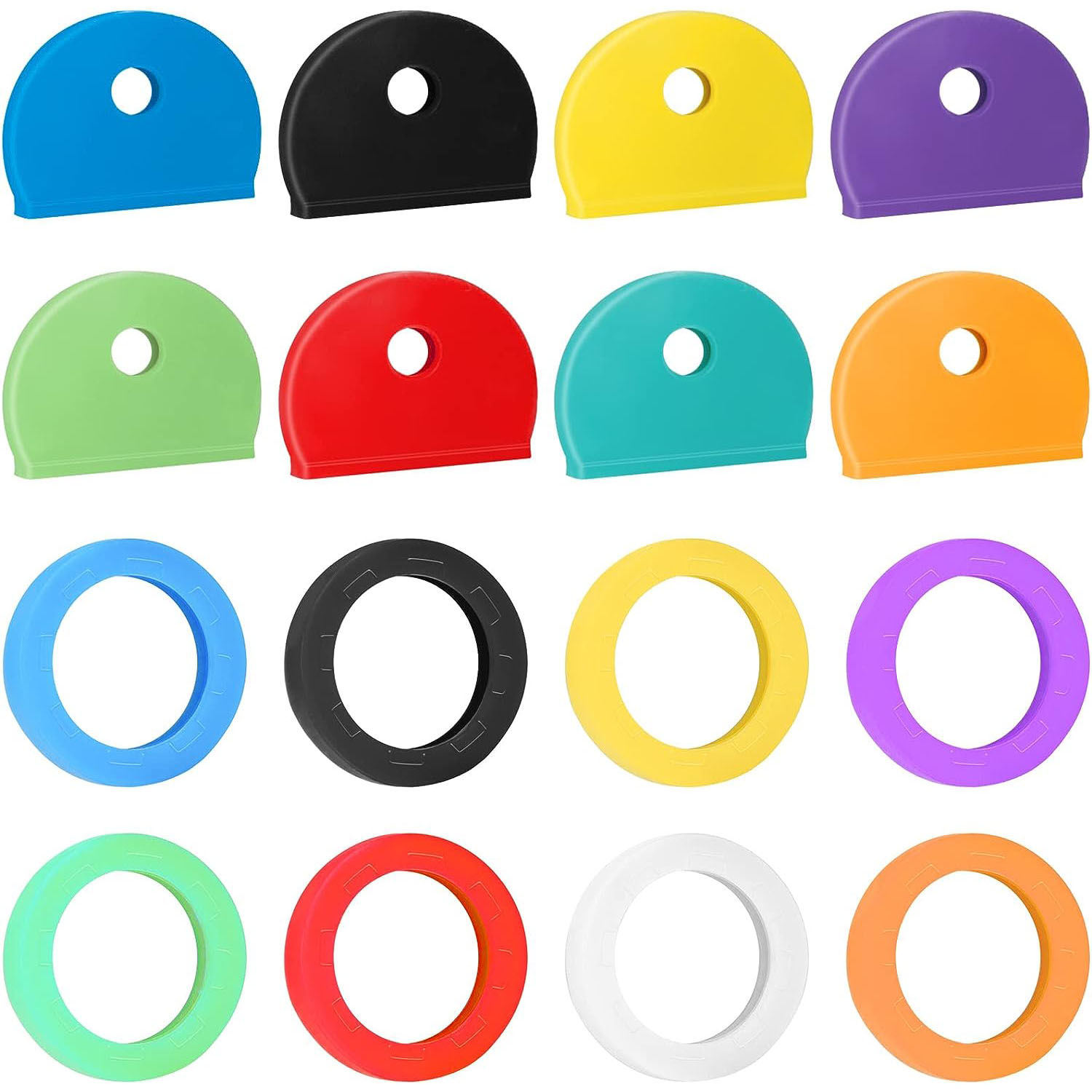 16 Pacco Etichette Copertura Chiavi In Plastica In 8 Colori - Temu