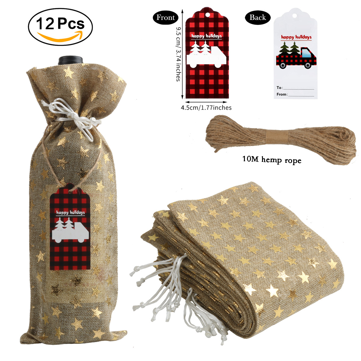 Reusable Hot Stamping Wine Bags With Drawstring Exquisite - Temu