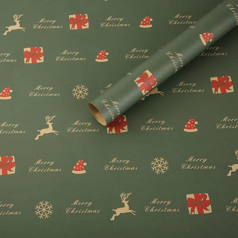 Christmas Gift Wrapping Paper Different Styles Thickened - Temu