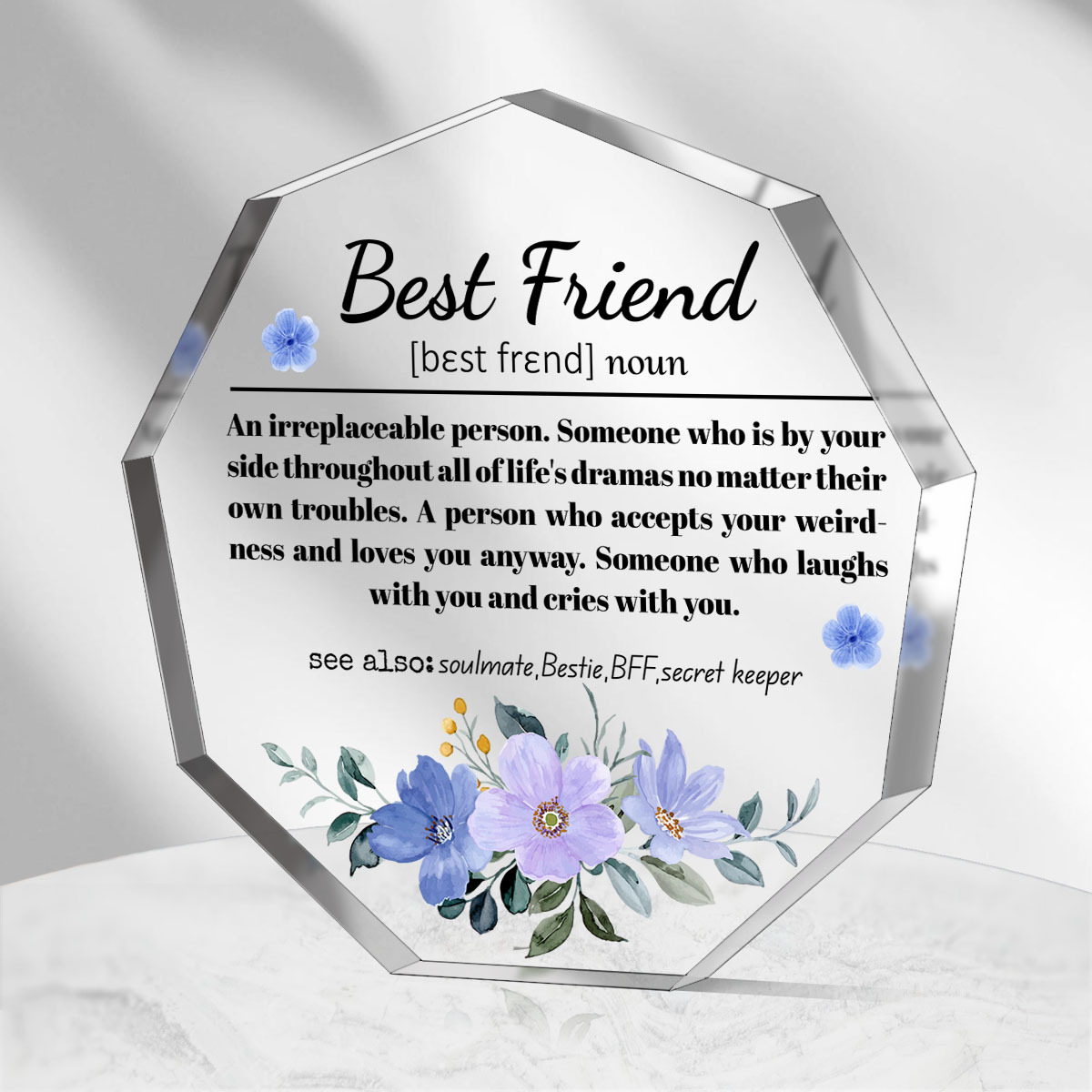 True Friend Gifts for Women Friend, Friendship Gifts Thank You Gift for  Long Distance Friends Coworker Bestie BFF Sister, Birthday Gifts Friendship