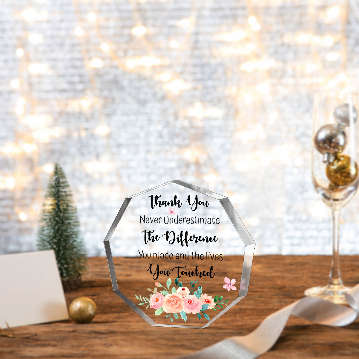 Thank You Gifts For Coworkers Work Bestie Gifts For Women Office Coworker  Leaving Gift Funny Office Octagon Acrylic Decorative Signs Plaques Positive