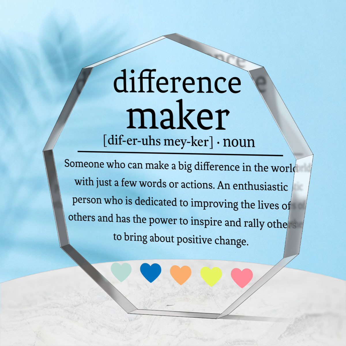 Difference Maker Definition Desk Decor, Thank You Gifts For Women Men,  Appreciation Gifts, New Job Gifts, Inspirational Home Office Decor, Wood  Plaque
