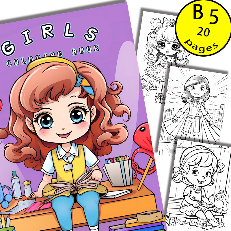 Breakfast Time Girl Coloring Book: Breakfast Time Planner Girl Stamps Coloring  Book For Kids - (Breakfast Kids Coloring Book For Girls) (Paperback)