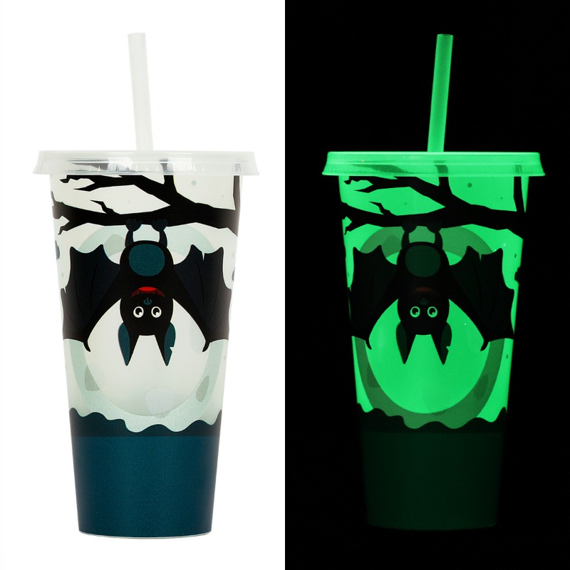 Lot of 2 Nightmare Before Christmas Tumbler Cups Light Up