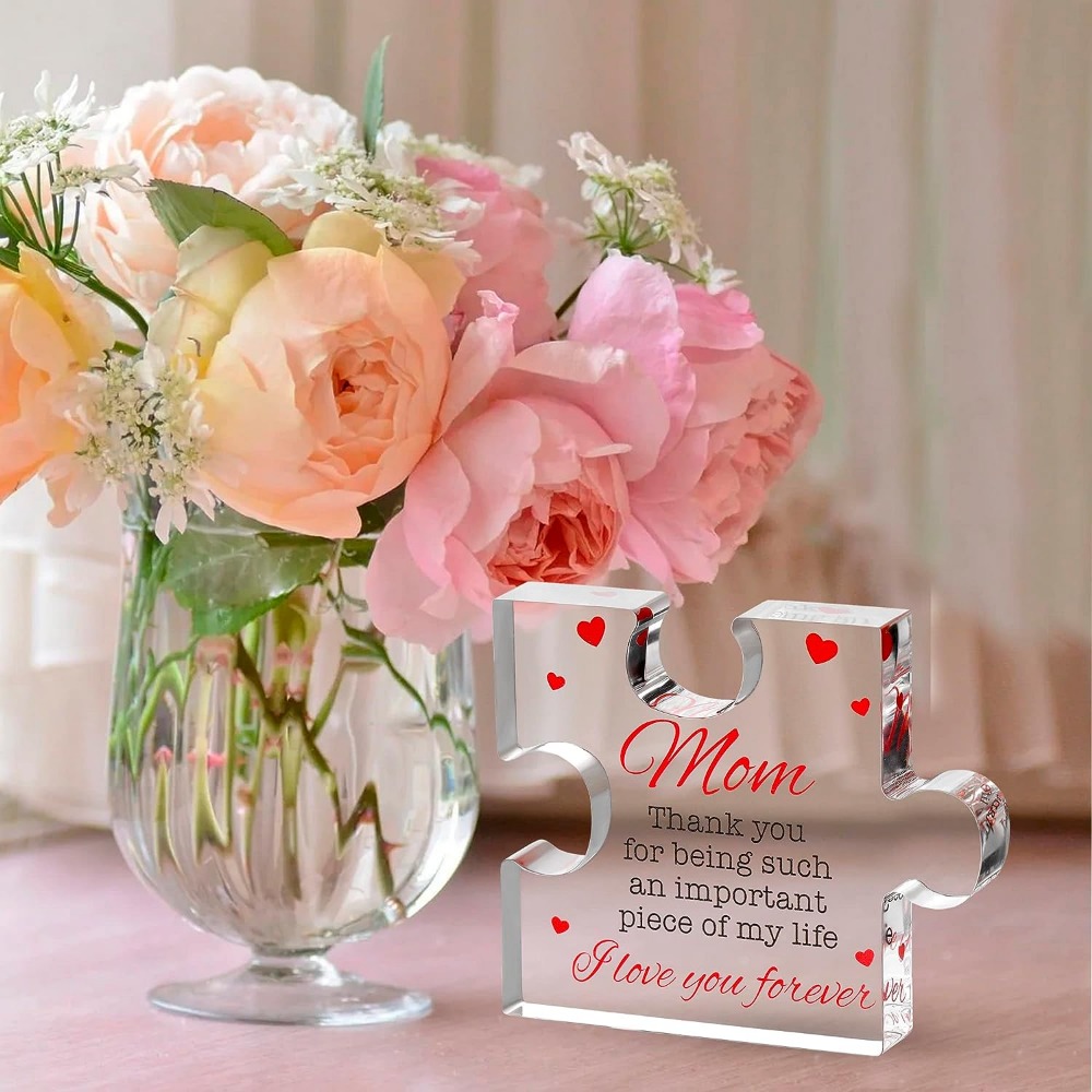 Acrylic Plaque,birthday Gifts For Mom - Engraved Acrylic Block