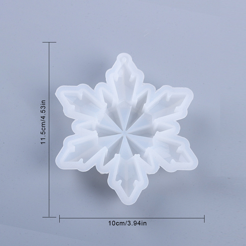 Christmas Silicone Resin Molds 3d Snowflake Molds Silicone - Temu
