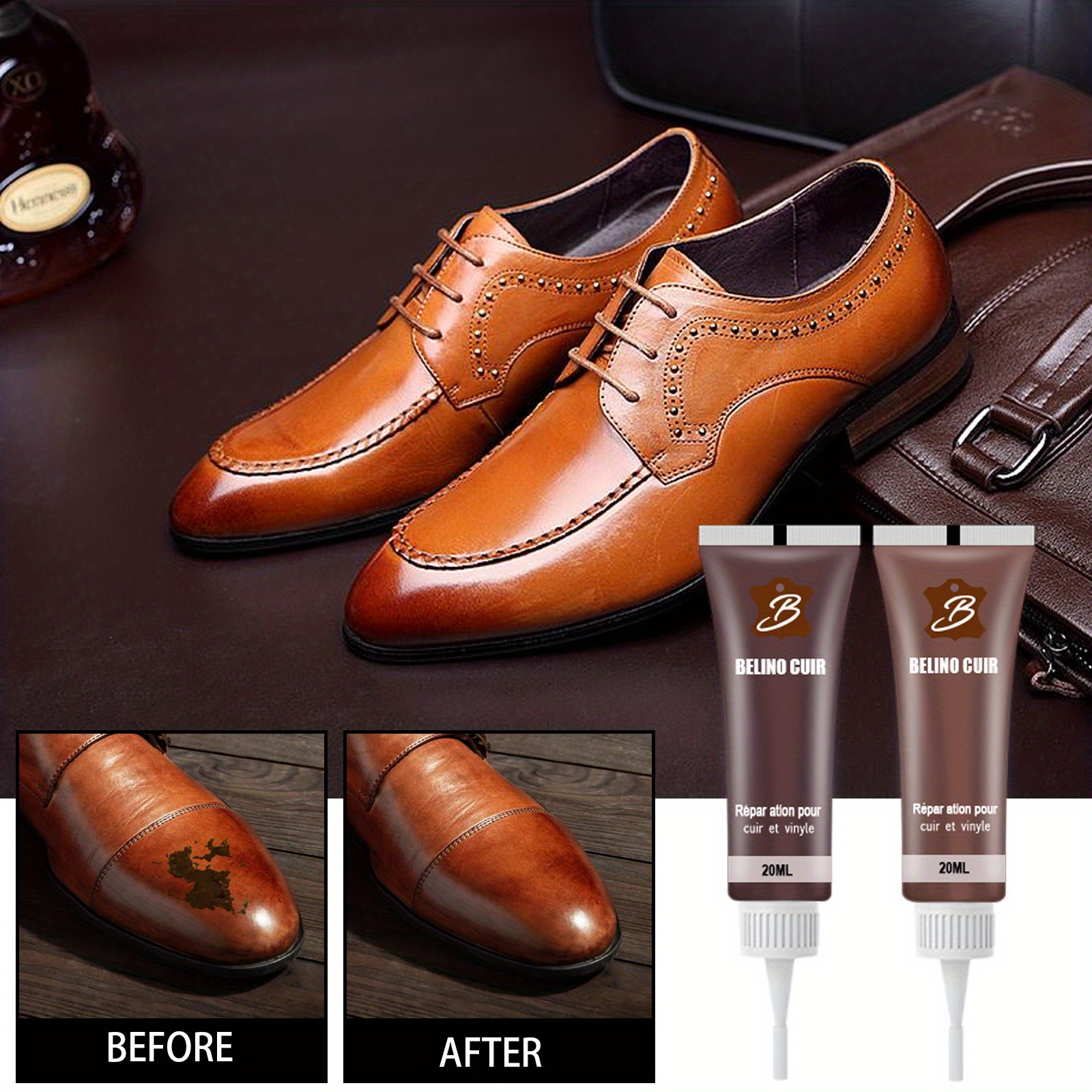 Premium Faux Leather Repair Gel Kit Renovation Cleaning And - Temu