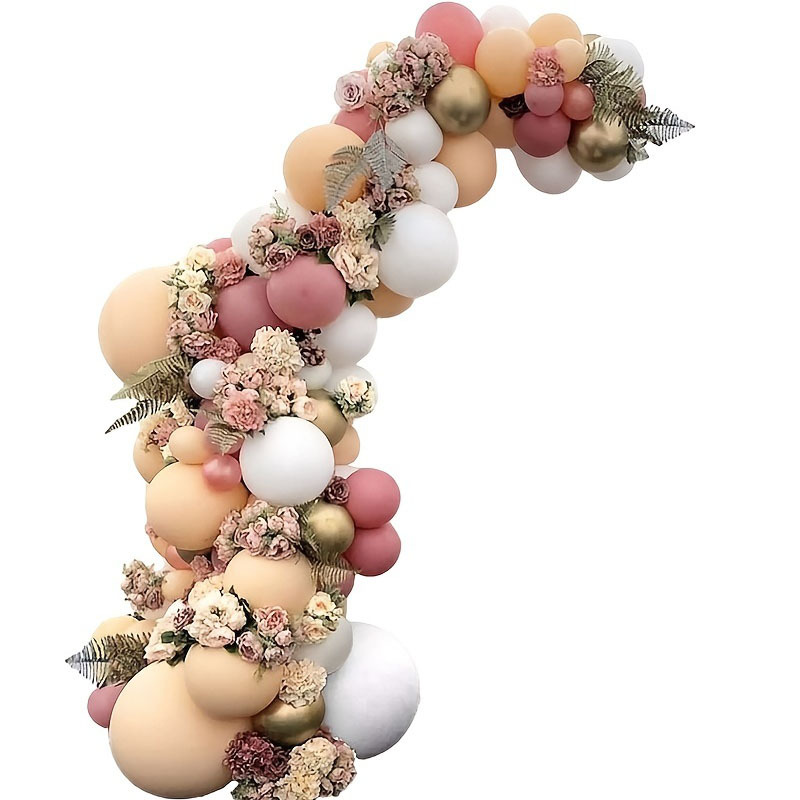 111 Pcs Set Di Palloni Bianchi E Dorati, Catena Per Colla Di Palloncini, Set  Di Palloncini Perfetto Per Decorazioni Matrimonio, Festa Di Compleanno,  Festa Di Vacanza, Kit Decorativo Per Arco Di Palloncini