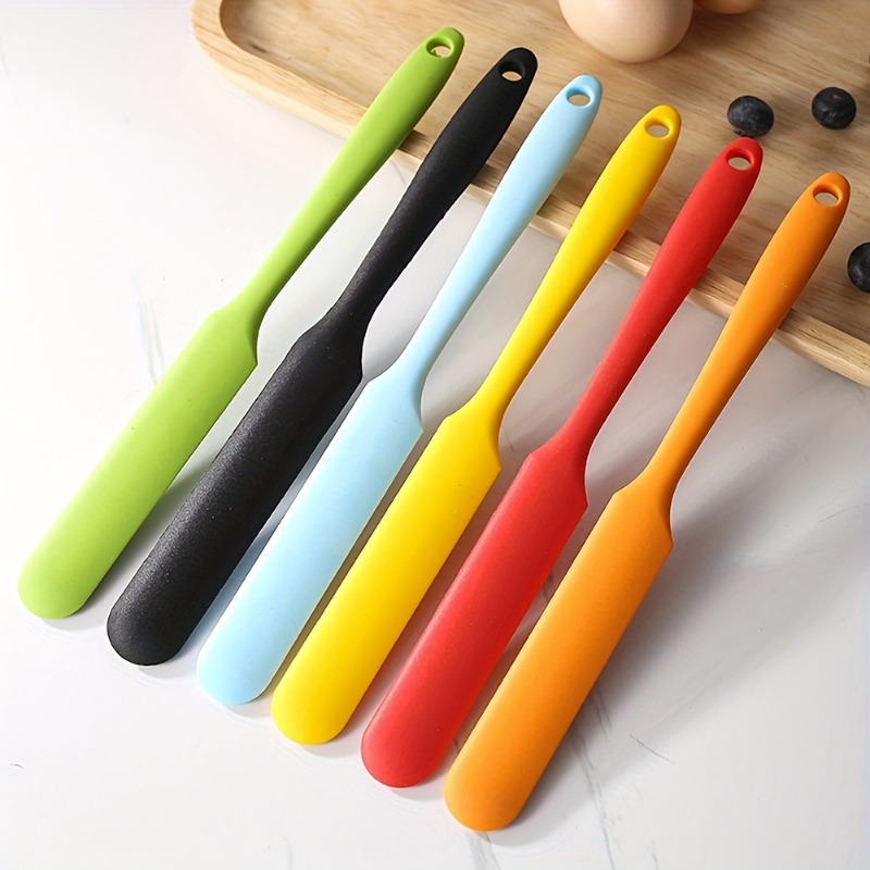 1/3pcs, Silicone Spatula, Silicone Spatula Scraper, Mini Silicone Spatula,  Jam Spatula, High Temperature Resistant Cream Spatula, Stirring And Baking