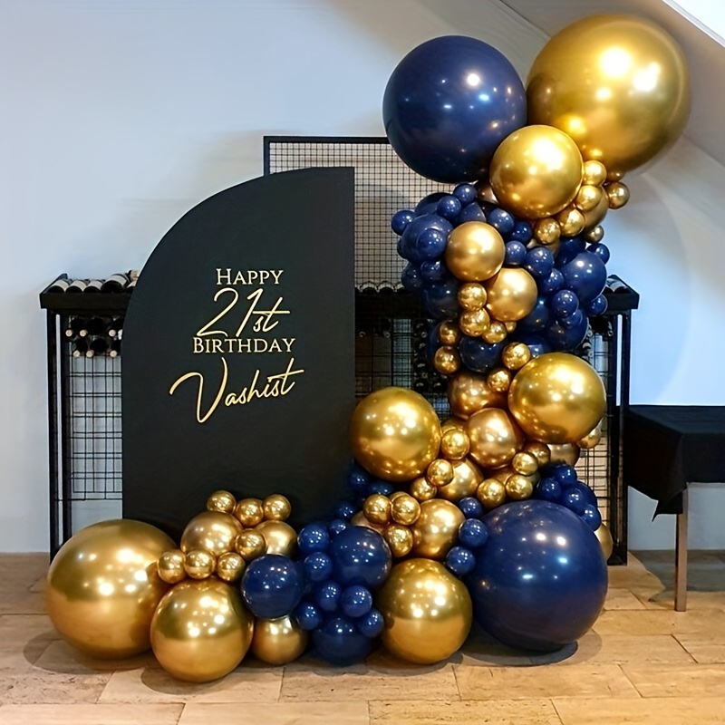 PartyWoo Royal Blue Balloons, 120 Pcs 5 inch Dark Blue Balloons, Blue Balloons for Balloon Garland or Balloon Arch As Birthday Party Decorations