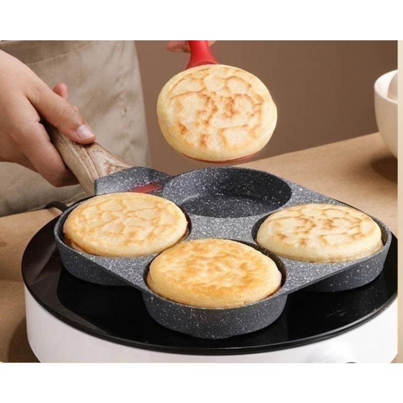 Four Heart hole Frying Pot Pan Creative heart Shaped Easy - Temu