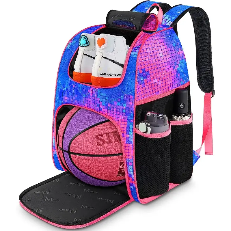 Matein Basketball Bag Durable Soccer Bag With Ball Holder - Temu