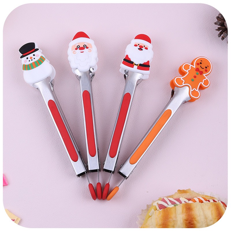 Kitchen Tongs, High Temperature Resistant Creative Christmas