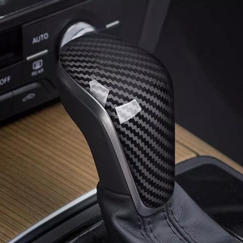 ABS Carbon Faser Auto Getriebe Schaltknauf Abdeckung Aufkleber Für