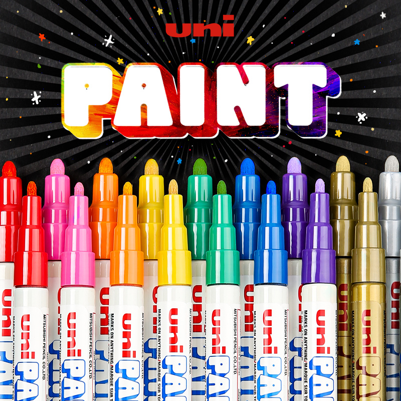 White Marker Pen 1.0 Alcohol Paint Oily Waterproof Tire Painting