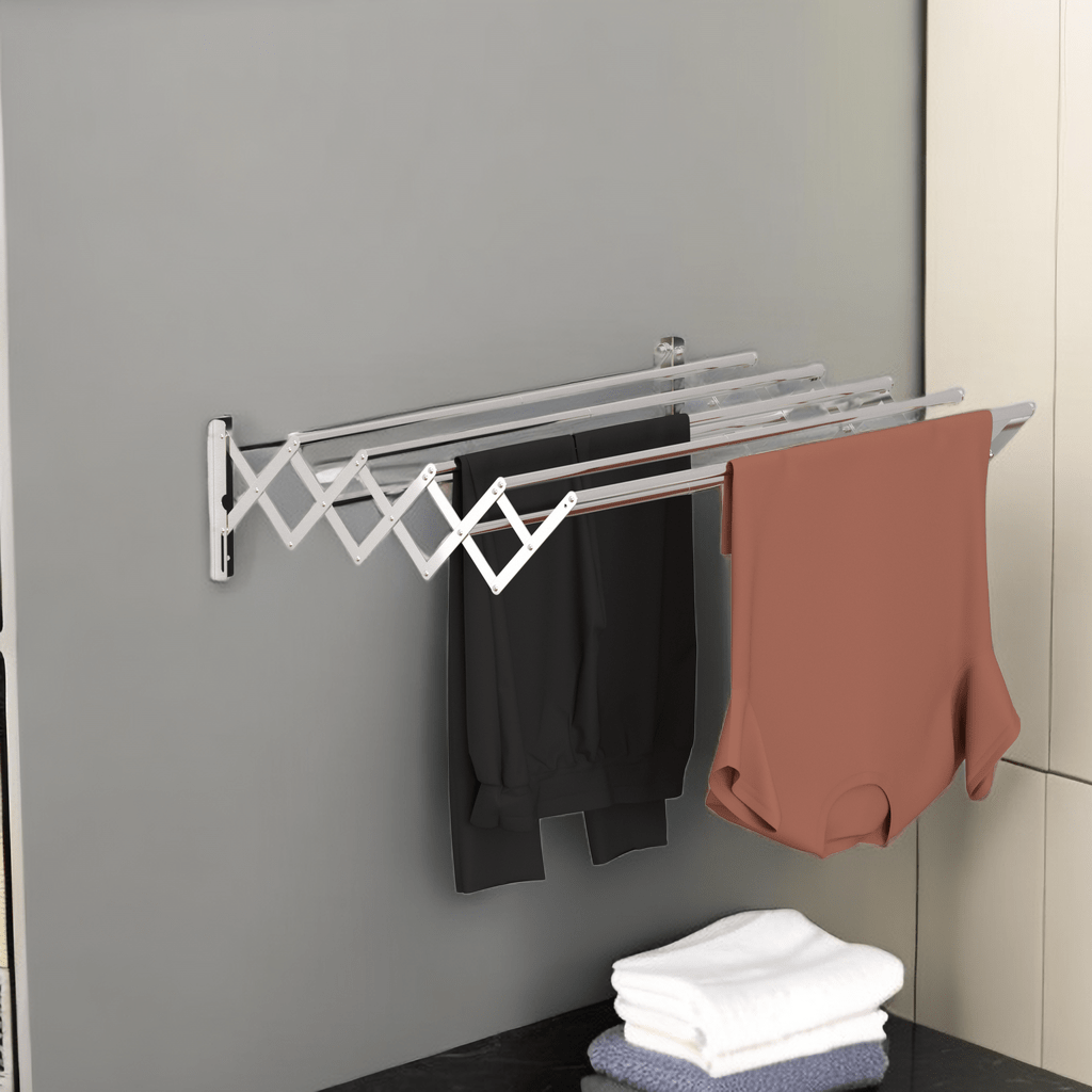 Stainless Steel Wall Mounted Collapsible Laundry Clothes Drying