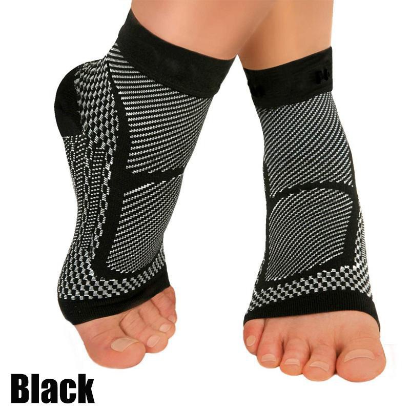 TEMU 1 Pair Toeless Compression Socks Nylon Compression Ankle Sleeves Compression Socks