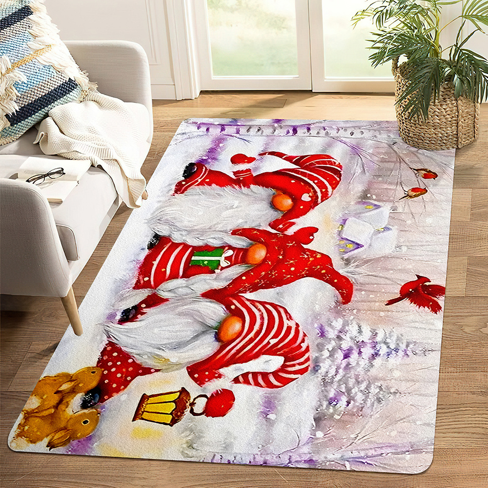 Plaid Christmas Gnome Pattern Floor Mat, Soft Anti-fouling Anti-slip Waterproof  Mat, Suitable For Living Room Kitchen Bedroom Laundry Room, Machine  Washable, Room Decor, Home Decor - Temu