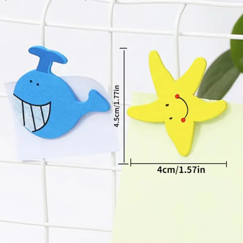 Novelty Animals Wooden Cartoon Fridge Magnet Sticker Cute - Temu