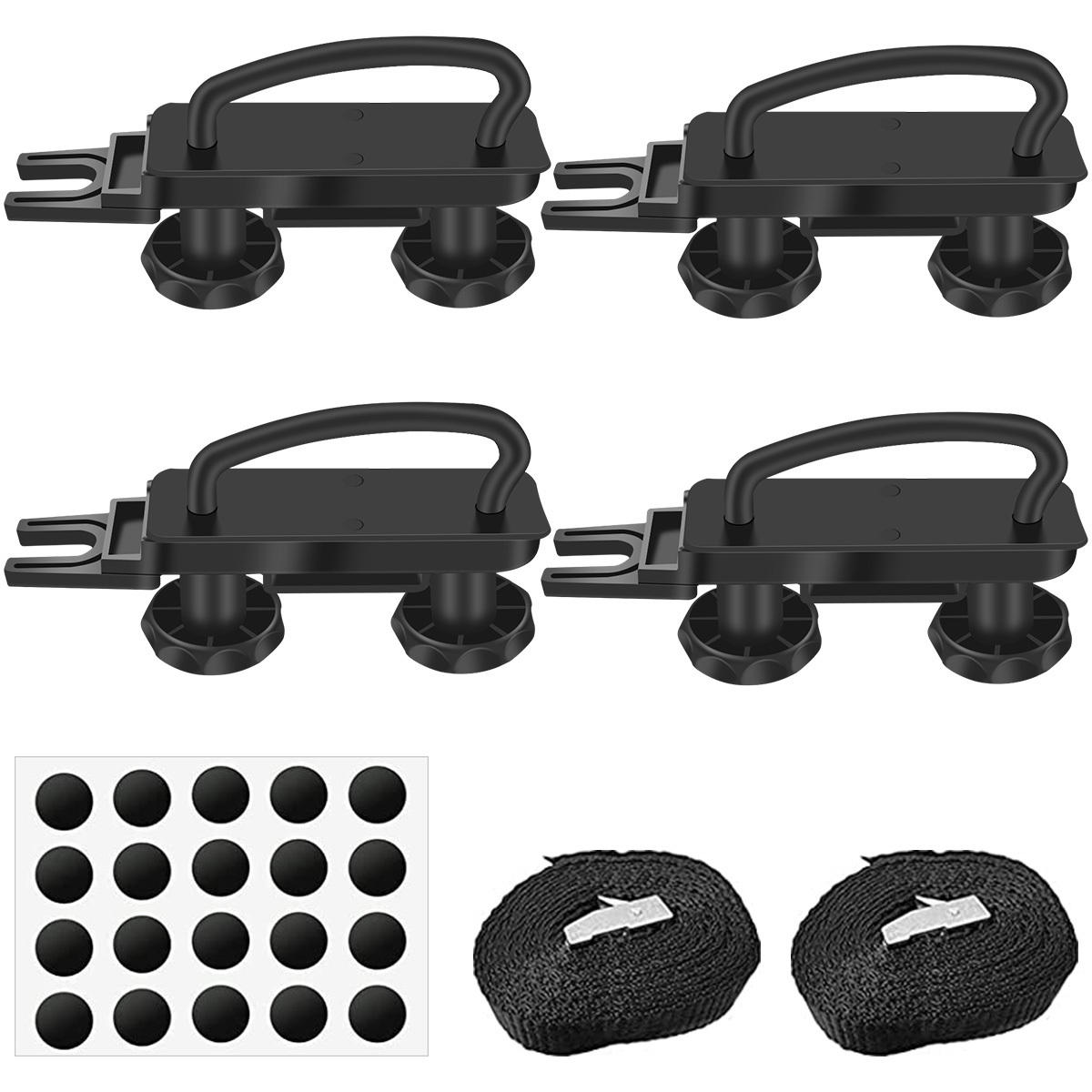 4x Universal Roof Box U-Bolt Clamps Cargo Carrier Roof Rack