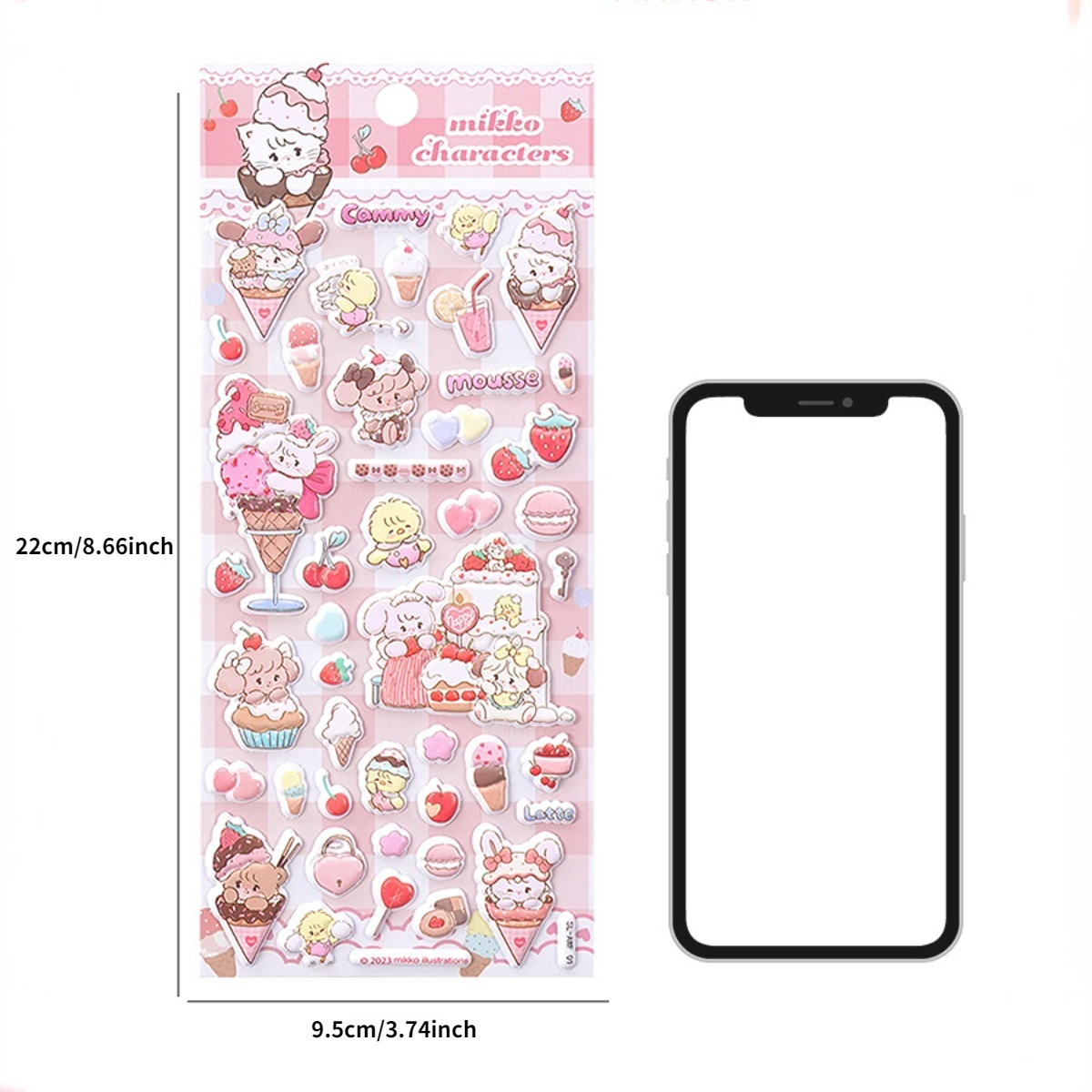 3d Kawaii Cartoon Puffy Stickers Adhesive Stickers Diy Diary - Temu United  Arab Emirates