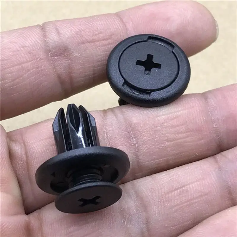 Clips, rivet fileté plastique noir CGN diamètre 5,8mm pour carénage,  carrosserie (moto, auto, scooter)
