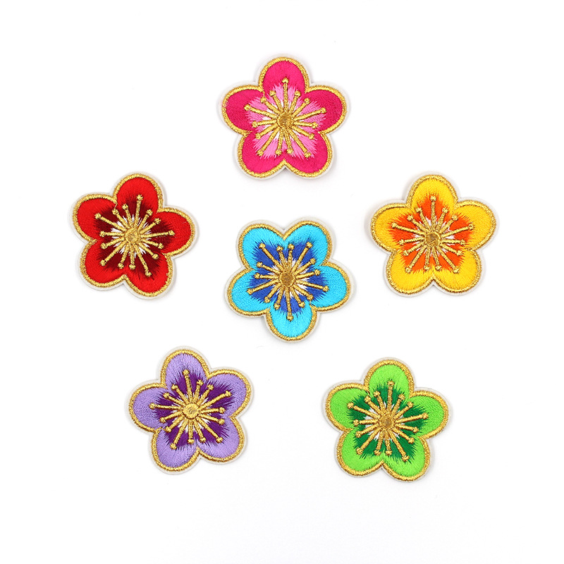 Patches Clothing Small Embroidered Flowers